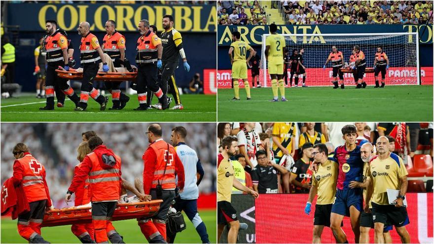 Las lesiones de rodilla sacuden al fútbol español