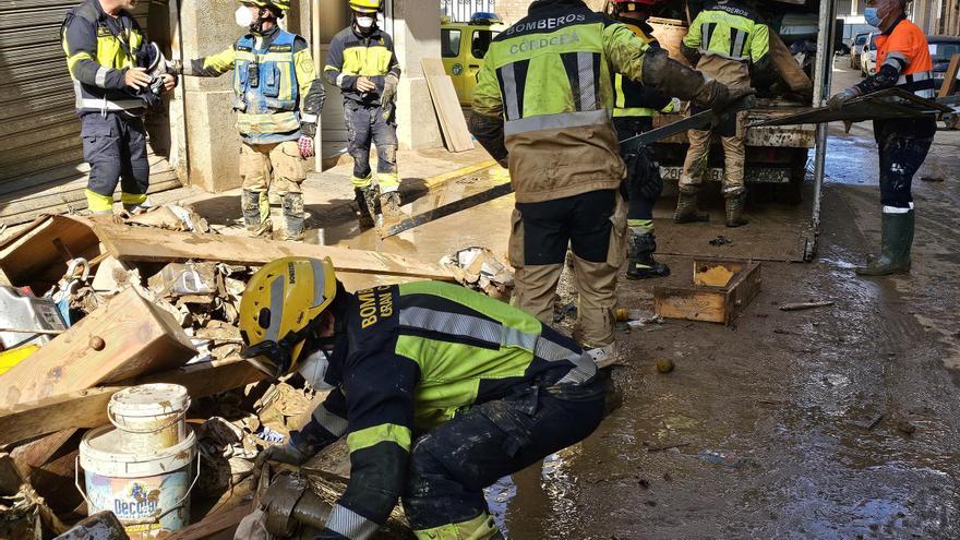 Séptimo día de los efectivos canarios desplazados a Valencia