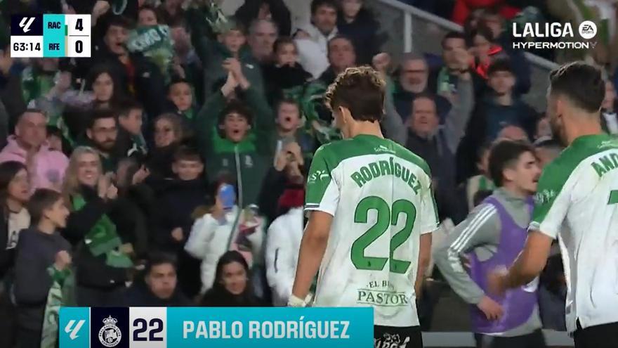 El 5-0 del Racing de Santander en el Racing de Santander 6-0 Racing Club Ferrol de la jornada 23 de LaLiga Hypermotion