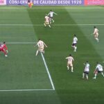 El 1-0 del Racing de Santader en el Racing de Santader 6-0 Racing Club Ferrol de la jornada 23 de LaLiga Hypermotion