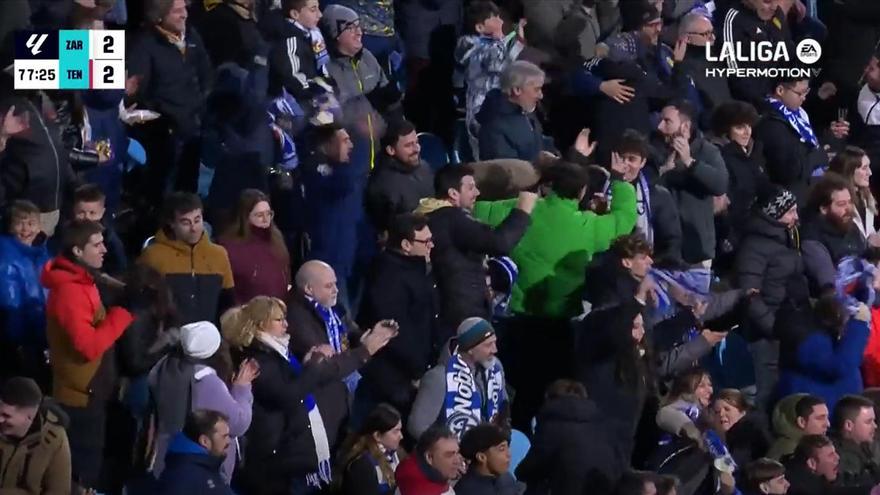 El 2-2 del Tenerife en el Zaragoza 2-2 Tenerife de la jornada 23 de LaLiga Hypermotion
