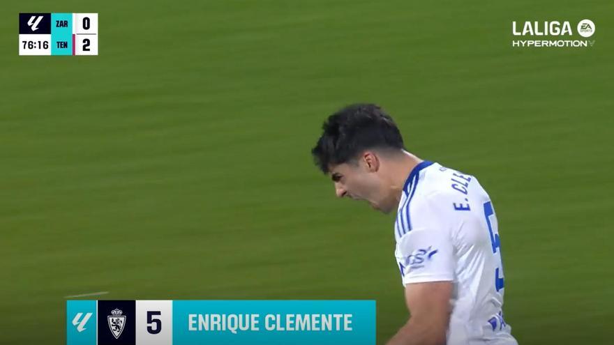 El 1-2 del Tenerife en el Zaragoza 2-2 Tenerife de la jornada 23 de LaLiga Hypermotion
