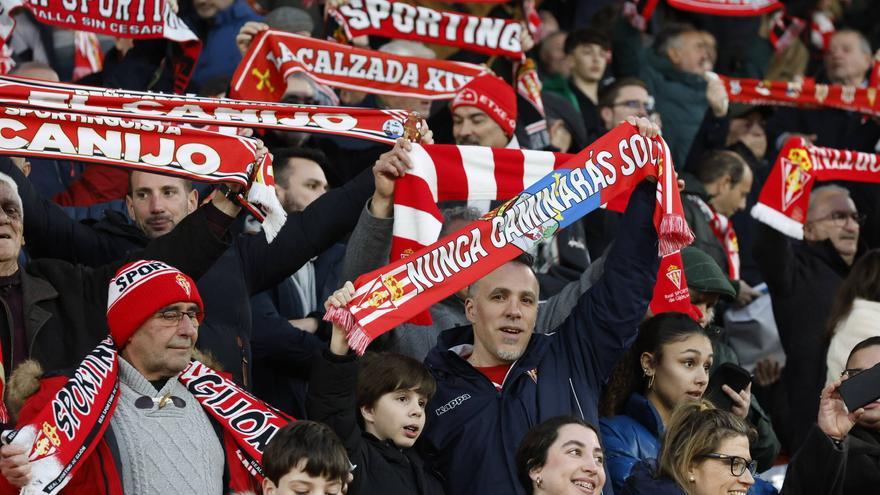 Así sortea la afición del Sporting el «no» del Zaragoza a enviar entradas a Gijón