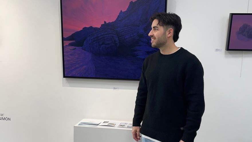 El pintor maliayés Alejandro Rodríguez Simón presenta en Luanco su segunda exposición individual: «Una reflexión sobre la eternidad del paisaje»