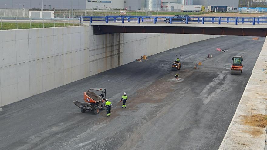 Así avanzan las obras del desdoblamiento de la AS-17 en Bobes, Siero