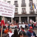 Cuatrocientas personas se concentran en Oviedo contra los parques de baterías: «Nos están arruinando la vida»