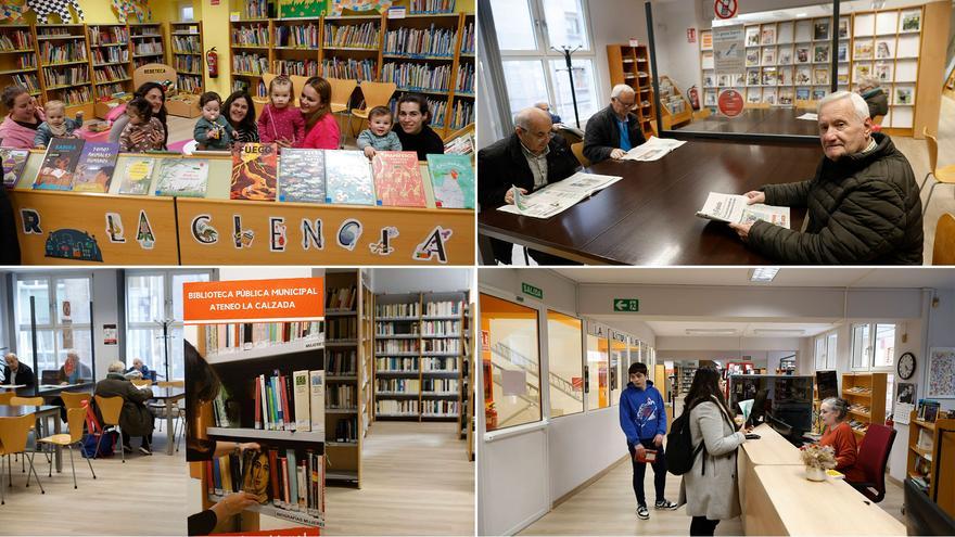 En La Calzada se devoran los libros: los usuarios habituales de la biblioteca destacan la gran colección de novedades y las recomendaciones