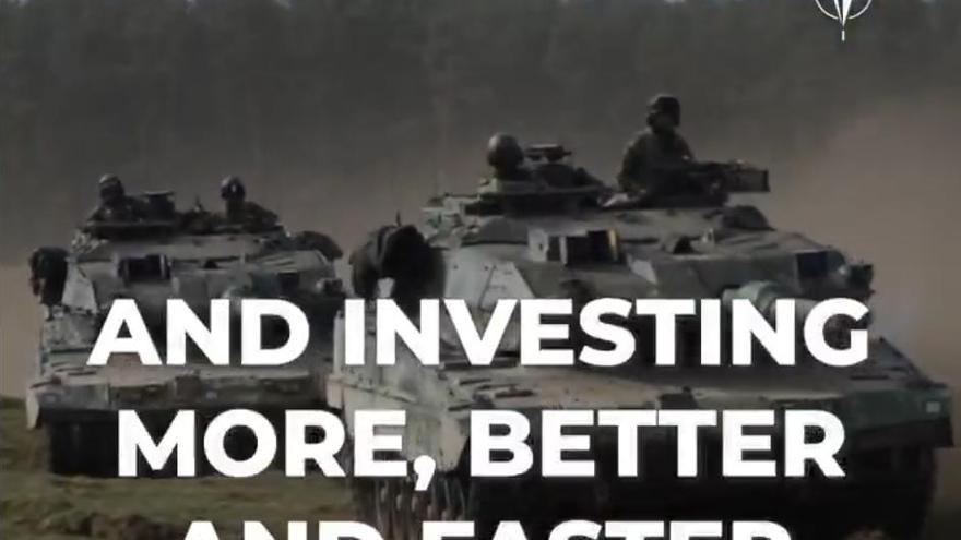El último spot de la OTAN pidiendo aumentar el gasto en defensa en febrero de 2025