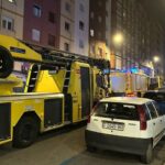 Susto por un incendio en un tendal en pleno centro de Avilés