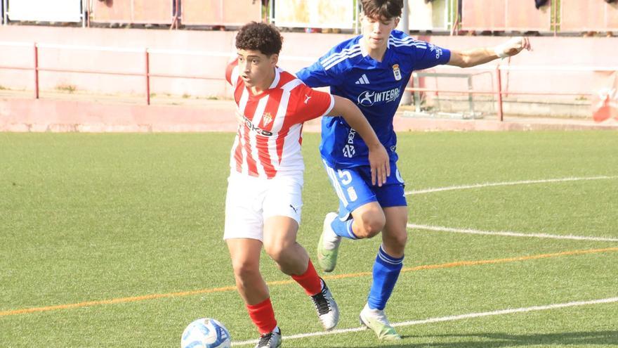 Sporting y Oviedo se reparten los puntos en el derbi cadete