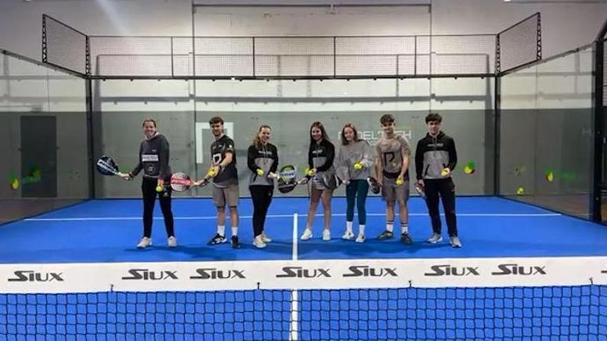 VÍDEO: Siete de los asturianos que recibieron wildcard para la Premier Pádel entrenan en su club «Jutsa Meres»