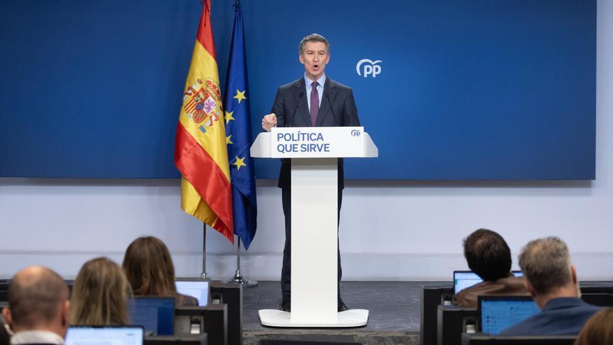 Feijóo va al choque con Abascal y le pide que elija entre su «dependencia» de Trump y el «interés de España»