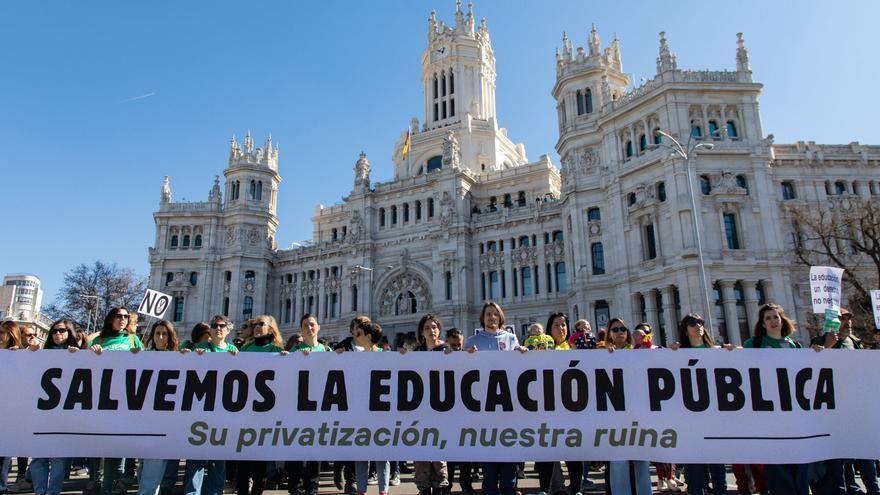 La marea verde toma las calles de Madrid en defensa de la educación pública
