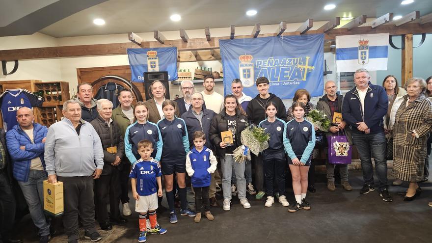 EN IMÁGENES: la inauguración de la peña del Real Oviedo de Villaviciosa