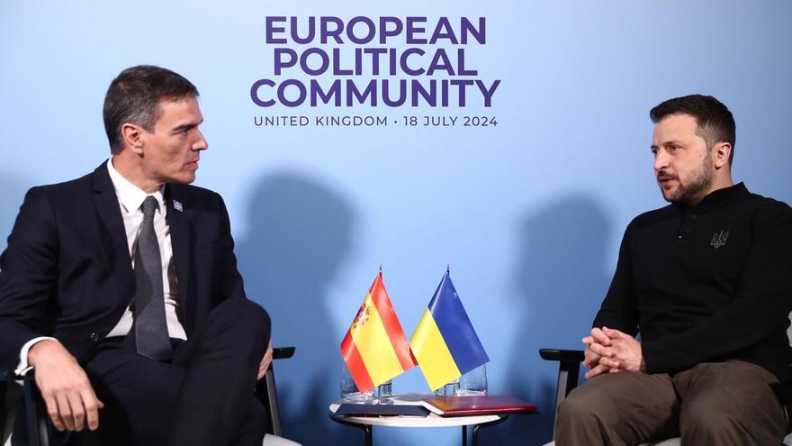 Sánchez traslada a Zelenski el apoyo de España: «Una guerra injusta no puede terminar con un acuerdo de paz injusto»