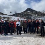 Protesta bajo la ventisca en Pajares para pedir el «cese inmediato» del responsable de explotación: «Está poniendo vidas en peligro»
