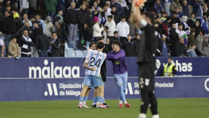 El 1-0 del Málaga en el Málaga 1-0 Tenerife de la jornada 28 de LaLiga Hypermotion