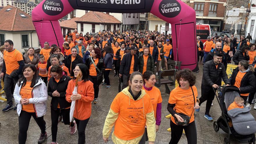 Récord de corredores por el cáncer infantil en Cangas del Narcea, que se fija como meta llegar a 700 el año que viene