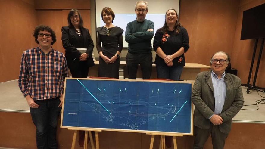 El mapa más antiguo de Mieres, un tesoro vinculado al ferrocarril