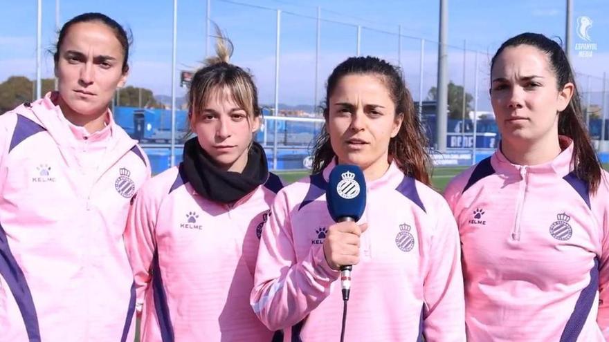 Las jugadoras del Espanyol apoyan a Daniela Caracas: «Esperamos que esto no vuelva a suceder»