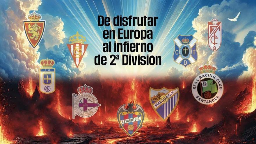 De Europa al infierno: los diez equipos que jugaron competición europea y ahora ansían volver a Primera