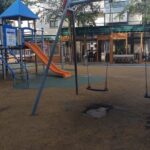 Nuevo deterioro en el área de juegos del parque municipal de Cangas de Onís