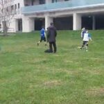 Balonmano sobre hierba en Oviedo ante la falta de polideportivos municipales