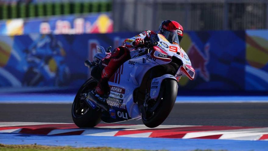 El italiano Franco Morbidelli lidera una primera sesión de libres ‘pasada por agua’ en el GP de Las Américas