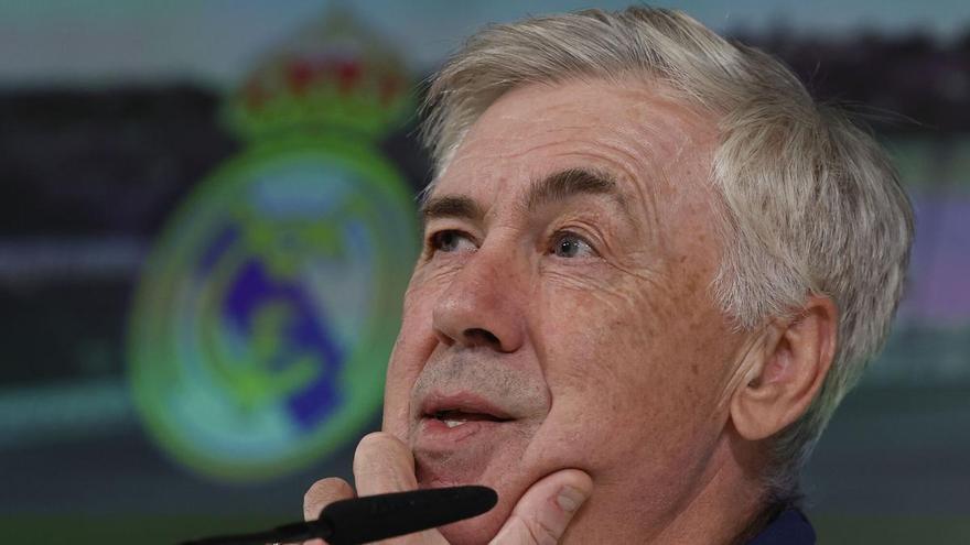 Ancelotti: «No estamos en la situación ideal, pero estamos cerca de la final de Copa, de ser líderes y en octavos de Champions»