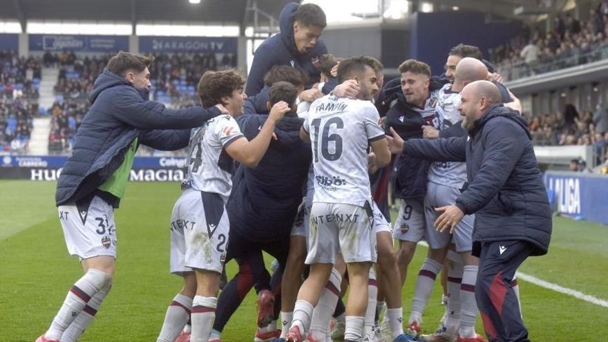 El 0-1 del Levante en el Huesca 1-2 Levante de la jornada 31 de LaLiga Hypermotion