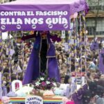El ministro Urtasun sale en defensa de la Santina de «Queervadonga»: «Denunciar a dos activistas por el 8M en Gijón es un intento de censura»
