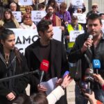 Carolina Yuste y Juan Diego Botto, contra el rearme en Europa: «No queremos la paz de los cementerios»