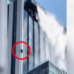 Un trabajador que colgaba de un edificio durante el terremoto sobrevive gracias a que su compañero sostuvo la cuerda