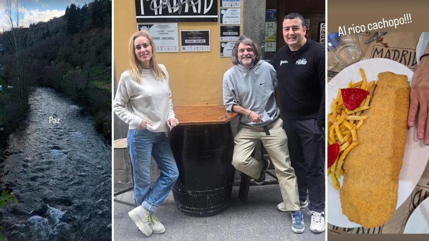 Kira Miró y Salva Reina, de plan romántico en Asturias: «días maravillosos» de «paz» y «rico cachopo»