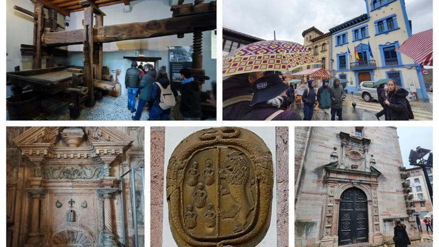 La visita guiada al casco histórico de Grado, en imágenes