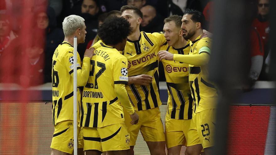 El Dortmund remonta al Lille y será el rival del Barça en cuartos de final de la Champions