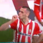 El 1-0 del Sporting en el Sporting 1-1 Racing de la jornada 30 de LaLiga Hypermotion