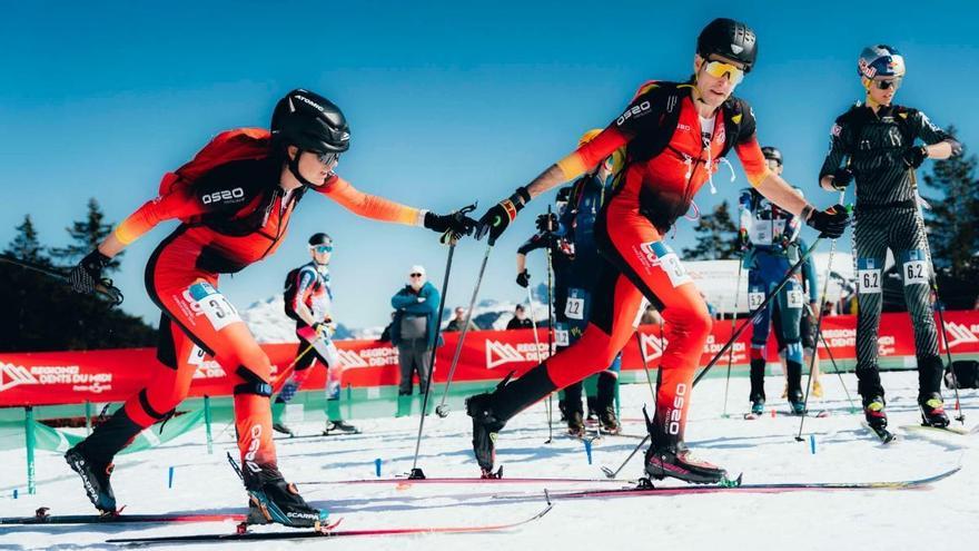 Ana Alonso y Oriol Cardona logran su clasificación olímpica en el Mundial de esquí de montaña