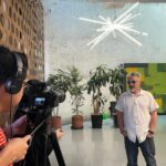 Una sorprendente escultura de luz que «late» conectada al ritmo de los vuelos transoceánicos: Pablo Armesto tiende un puente entre España y México