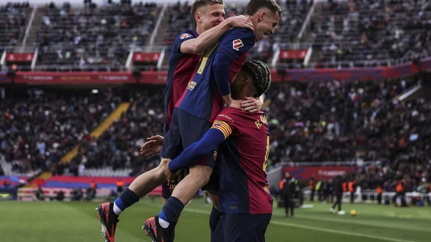 El 4-0 del Barcelona en el Barcelona 4-0 Real Sociedad de la jornada 26 de LaLiga EA Sports