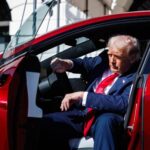 Trump y Musk montan en la Casa Blanca una campaña publicitaria de Tesla