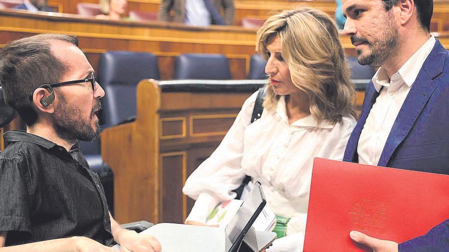 Echenique ironiza con las críticas de Yolanda Díaz a los vetos: «Será que yo me veté a mí mismo sin darme cuenta»