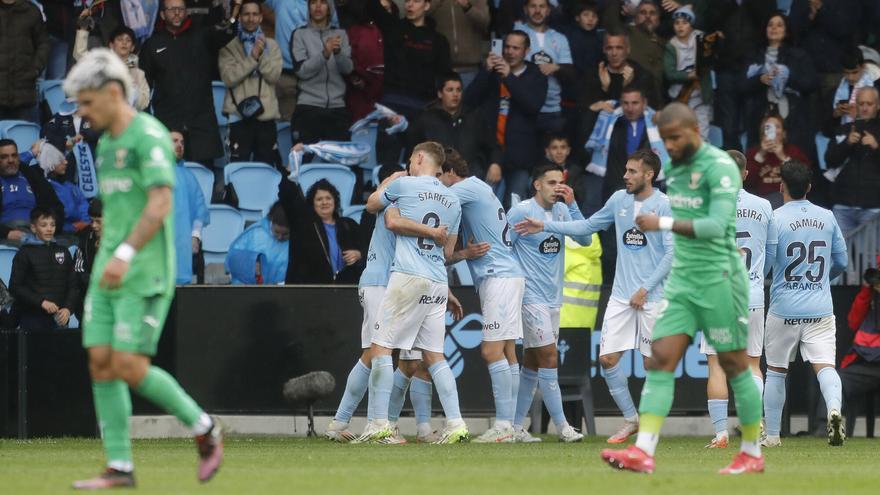 El Celta sueña con Europa a costa de un Leganés que se deja remontar
