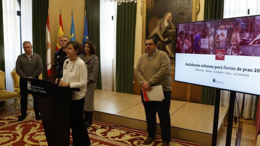 Los buses nocturnos para las fiestas de prau se amplían a cinco parroquias y la instalación de las cámaras de seguridad comienza por Castiello