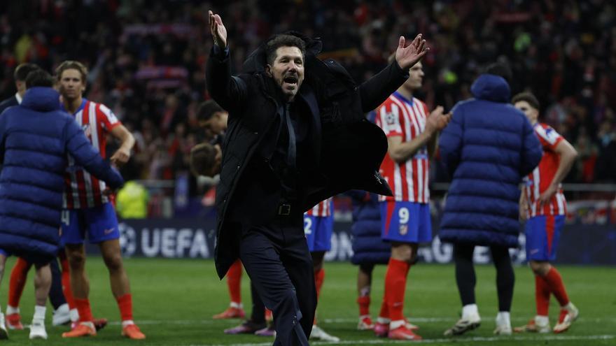 Simeone, sobre el penalti anulado a Julián: «La pelota no se mueve ni un poquito, quiero creer que habrán visto que la tocó»