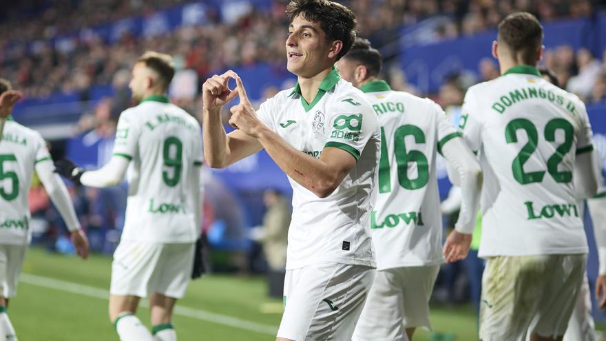 El 1-2 del Getafe en el Osasuna 1-2 Getafe de la jornada 28 de LaLiga EA Sports