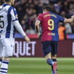 El 2-0 del Barcelona en el Barcelona 4-0 Real Sociedad de la jornada 26 de LaLiga EA Sports