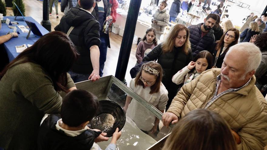 Los niños aprenden a batear el oro.