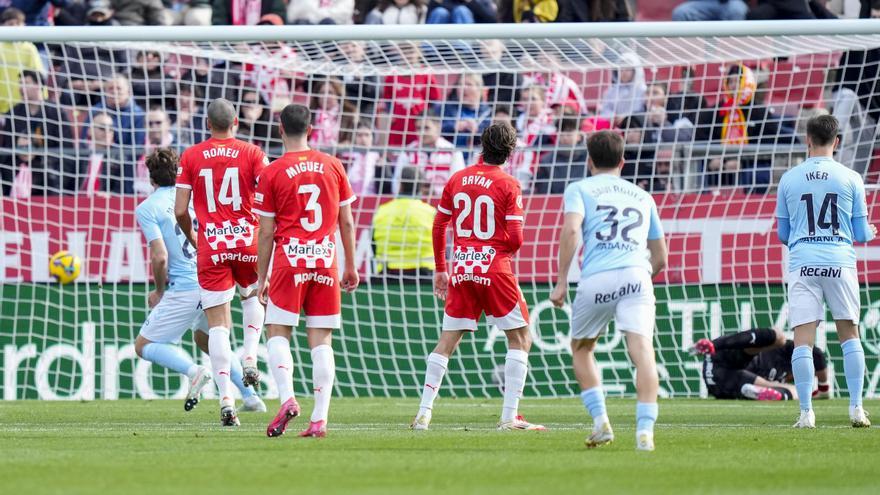 El 1-1 del Celta en el Girona 2-2 Celta de la jornada 26 de LaLiga EA Sports