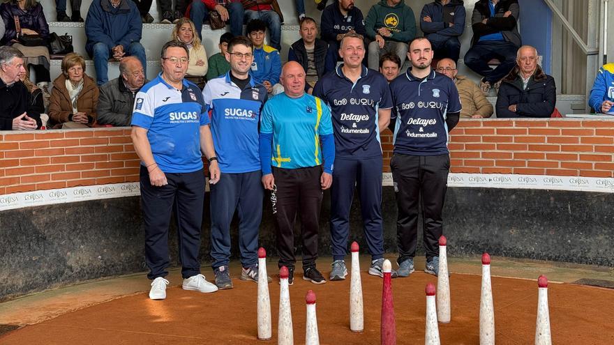 Saúl Toimil y Elías Mier, campeones de Asturias de bolos en La Carrera